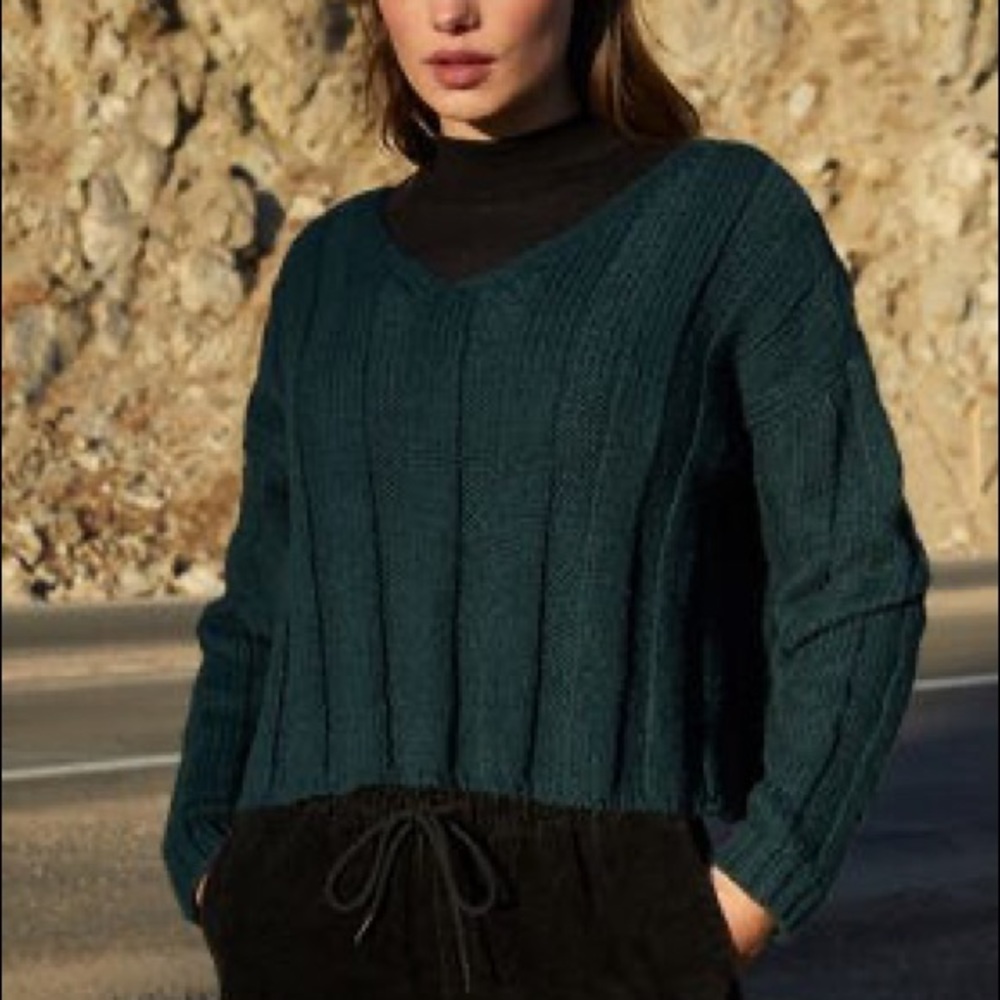 Pacsun Cozy Rib V-neck sweater